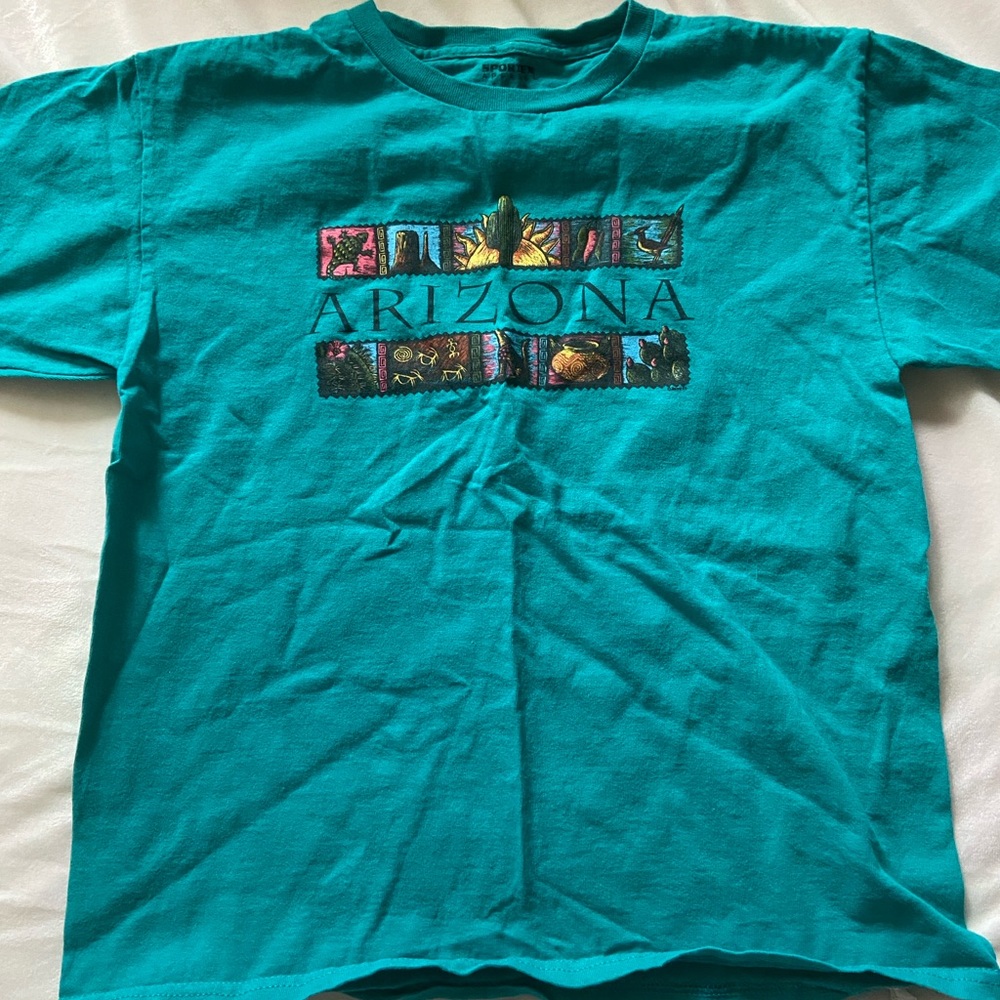 Vintage Arizona Kids Turquoise Graphic Tee